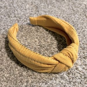 Yellow Madewell knotted headband